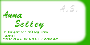 anna selley business card